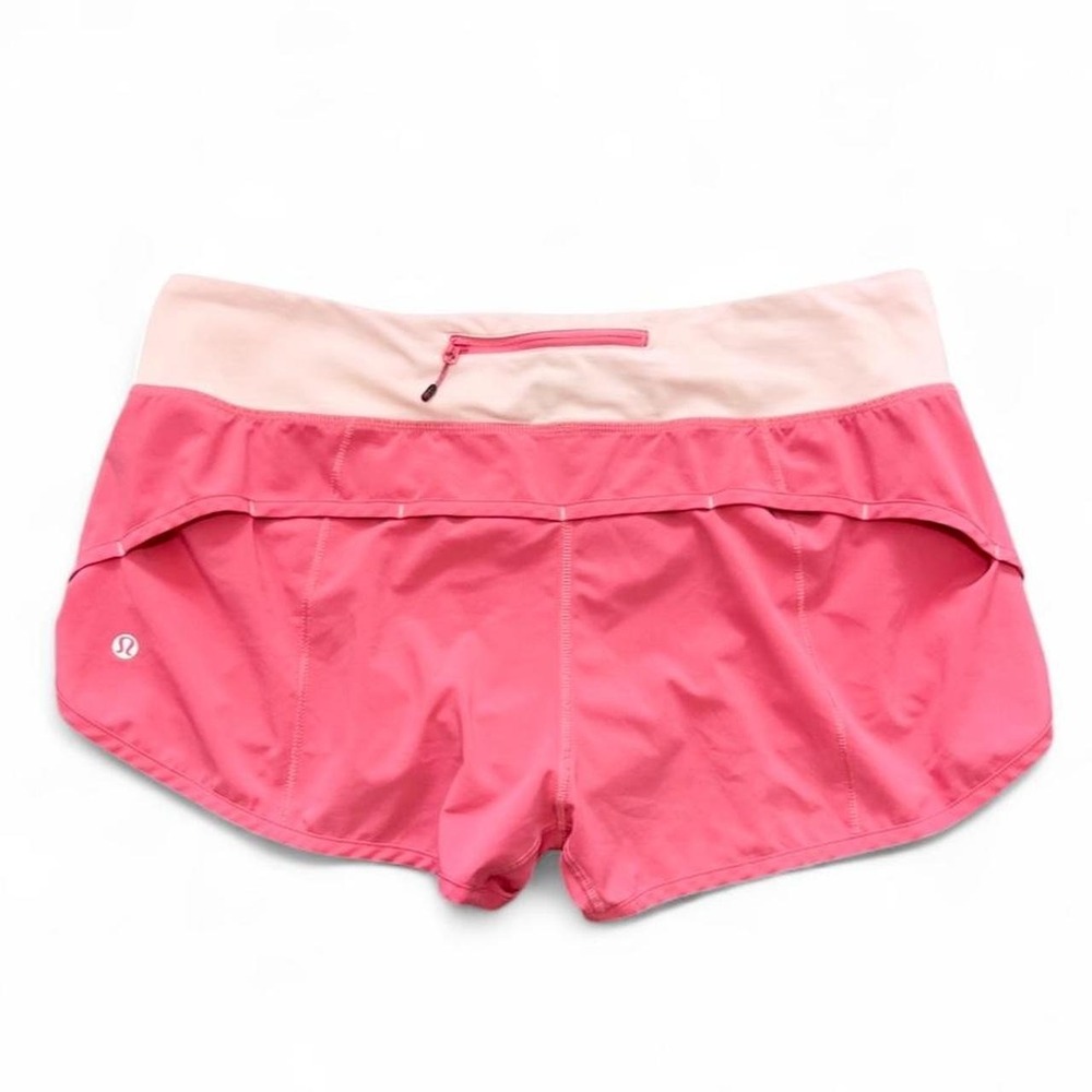 Pink Lululemon Speed Up 2.5" Shorts Size 10 Activewear Running